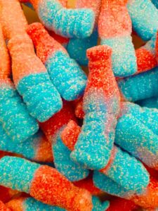 Medium Fizzy Blue Bottles