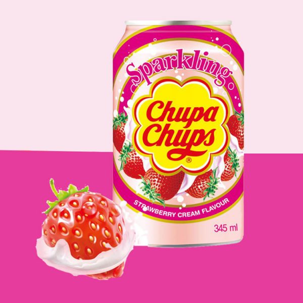 A Sweet Delight - Chupa Chups Strawberry Cream 345ml